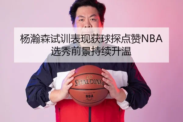 杨瀚森试训表现获球探点赞NBA选秀前景持续升温